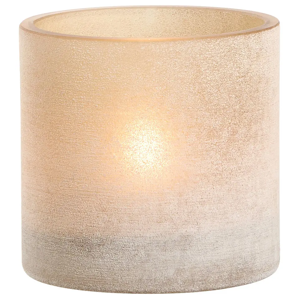 Theelichthouder Bolia - grijs - 8x&Oslash;8,5 cm