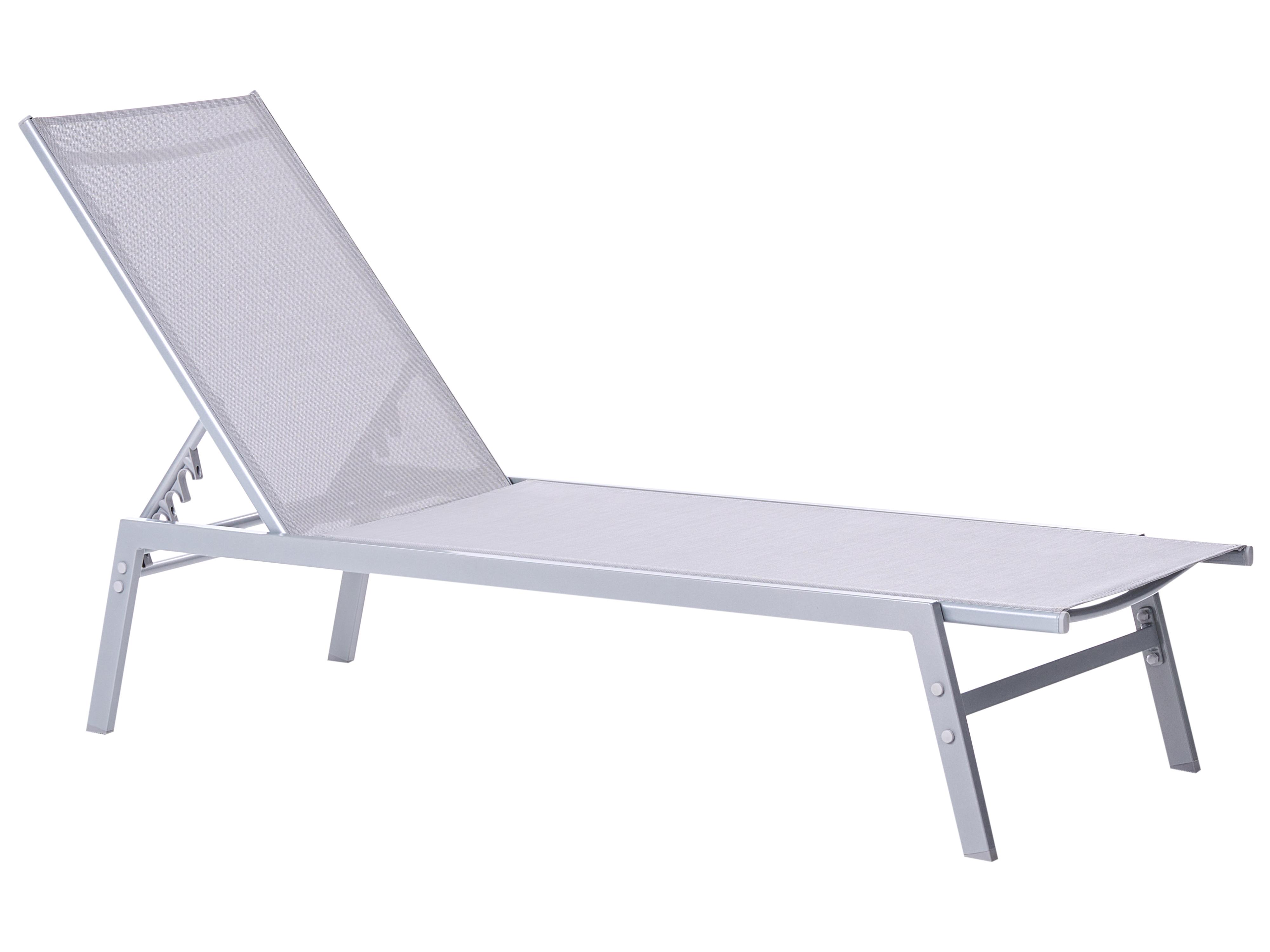 Sun Lounger NOLI Reclining Metal Grey