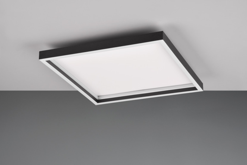 Plafon ROTONDAkwadratowy czarno-biały LED 1x20W 35cm 2600lm IP20 RL