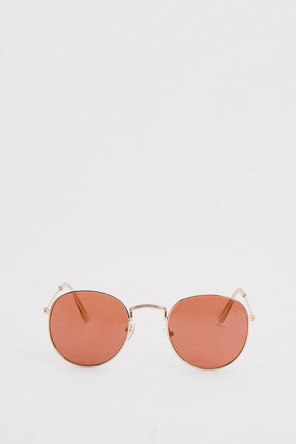 Burton Gold Metal Round Sunglasses
