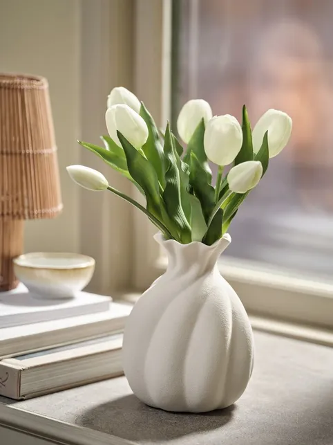 Kunstig buket MIKKI H30 cm 7 stk/pk tulipaner assorteret