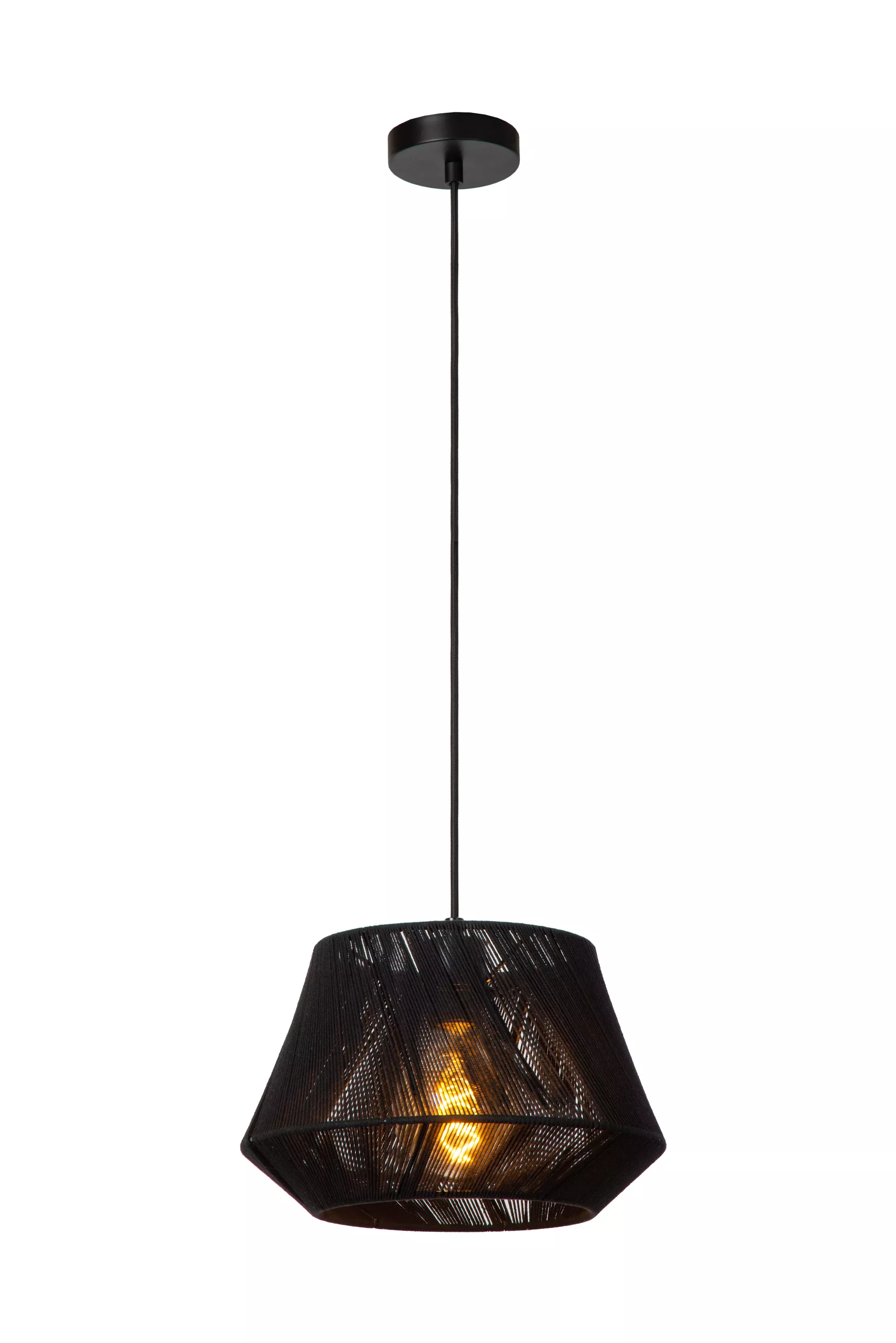 Lampa wisząca czarna JESSICA 1xE27x60W wym: 151,5x30x30 cm Lucide