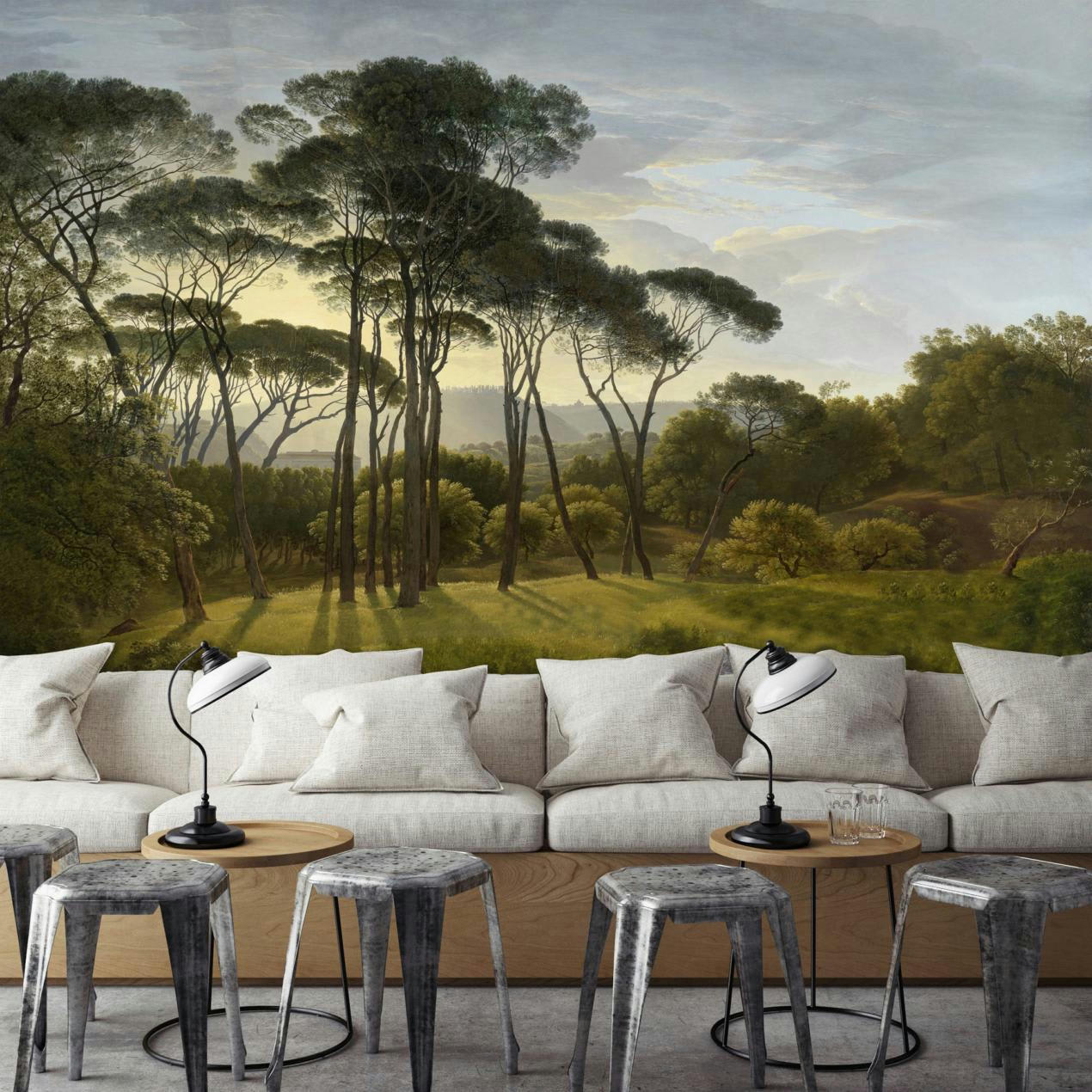 - Papier peint panoramique paysage lumineux original 390x270cm