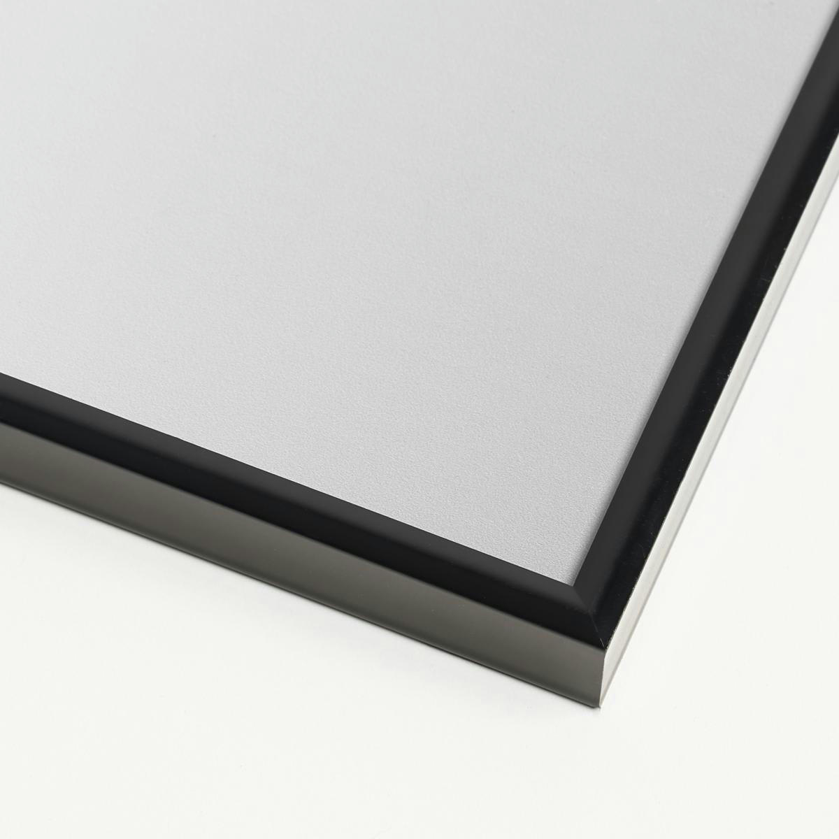 MINIMALISM 16 - Affiche dans cadre standard (noir) jaune & vert 30x45