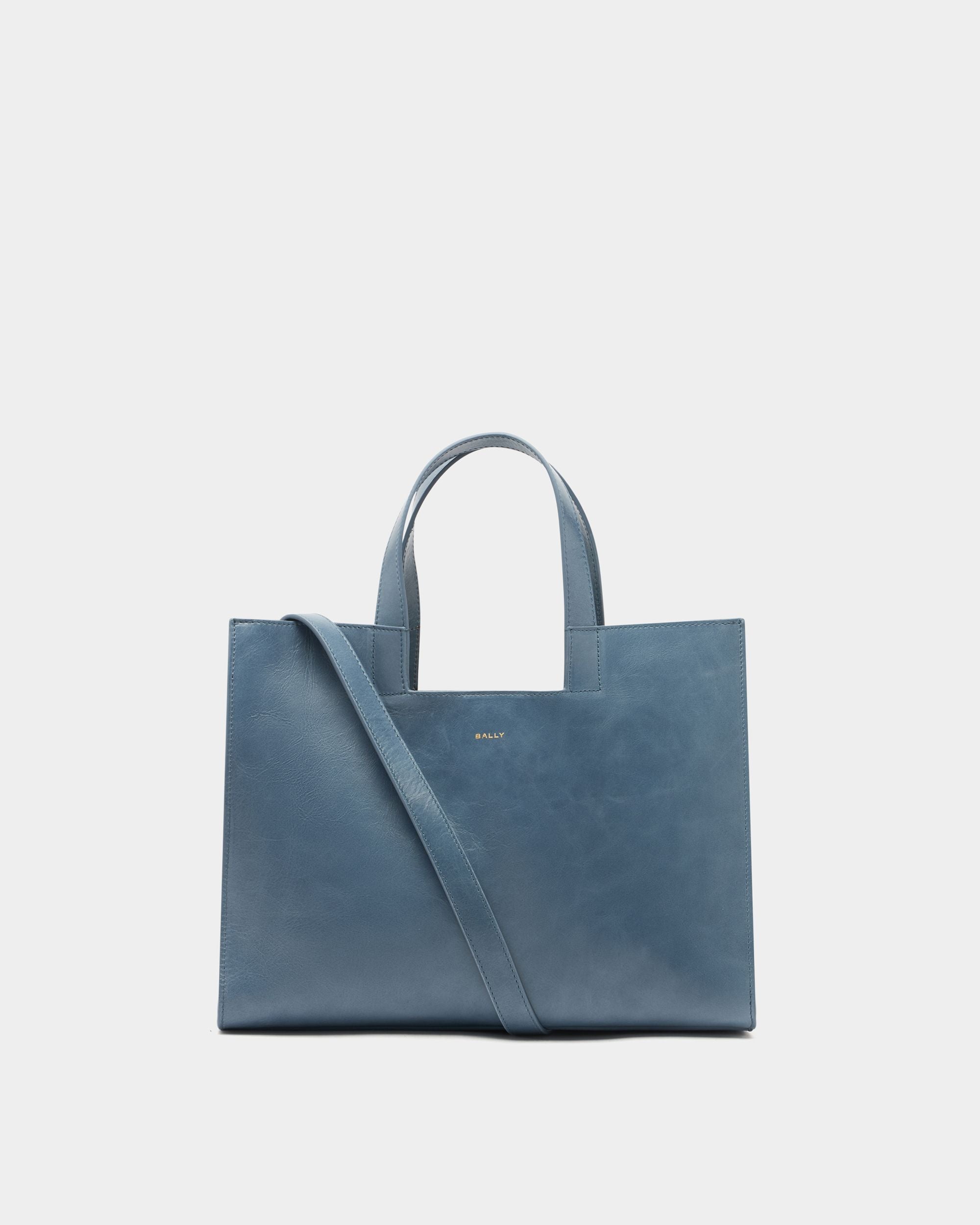 Tote Bag Easy Bally aus Leder in Light Blue