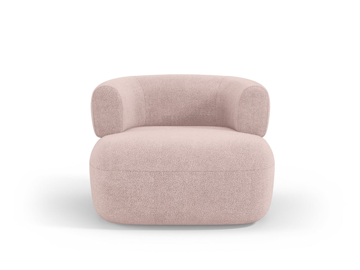 Micadoni Fauteuil Jenny boucle, poederroze - 88x90x73cm