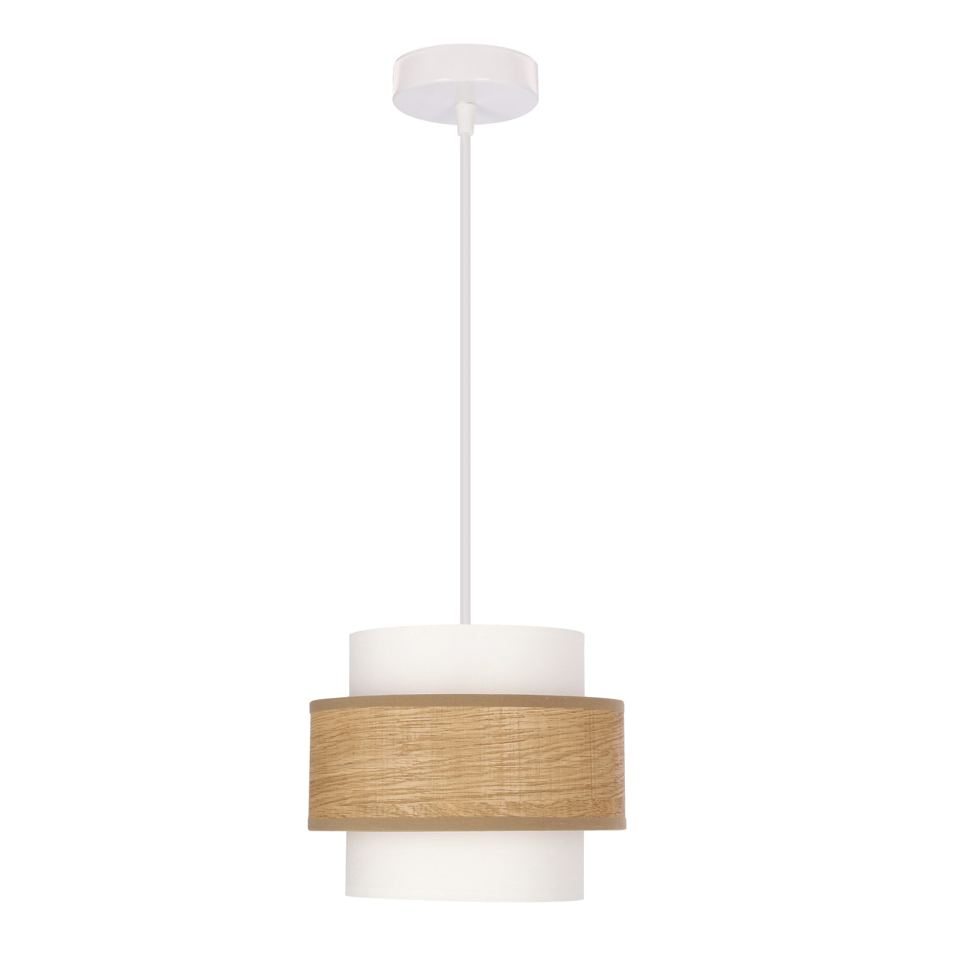 Lampa wisząca Nuget biało-brązowa 1xE27x60W Candellux