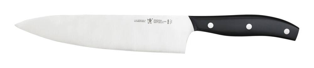 Henckels Stainless Steel Fine Edge Solution Chef's Knife, Ergonomic Grip, 8-in