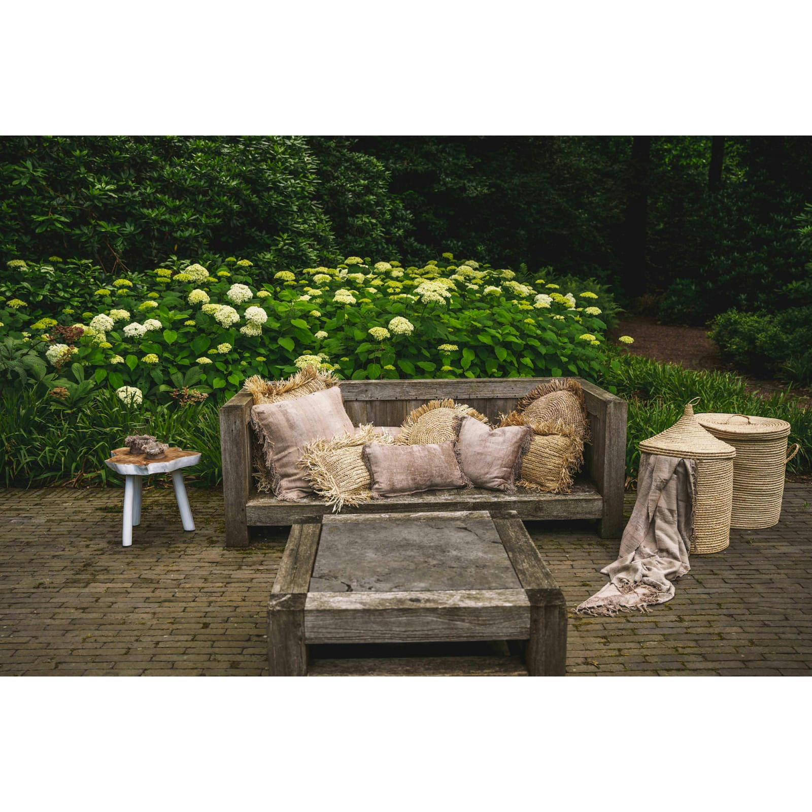 BALI BAZAR - Table d'appoint Bois Beige