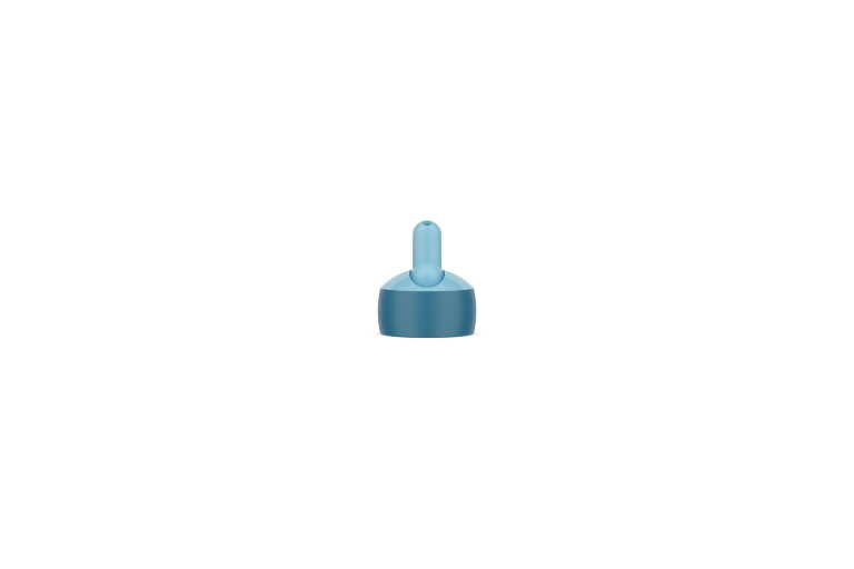 Dop waterfles flip-up compleet - cool blue dark