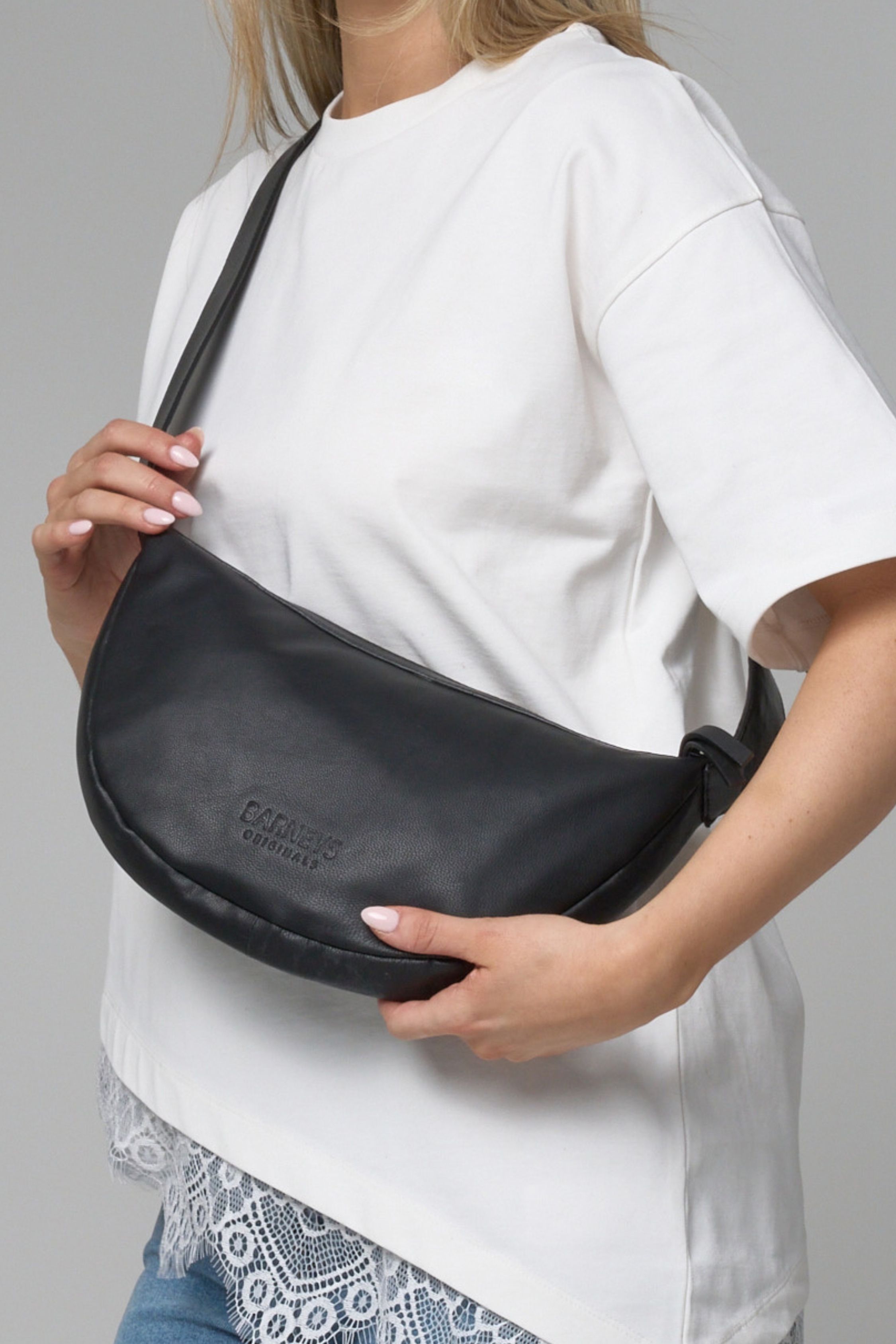 Barneys Originals Real Leather Cross-Body Bag