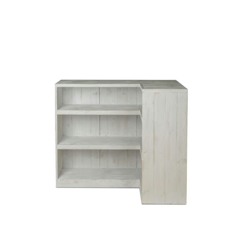 - Comptoir de magasin avec angle bois massif