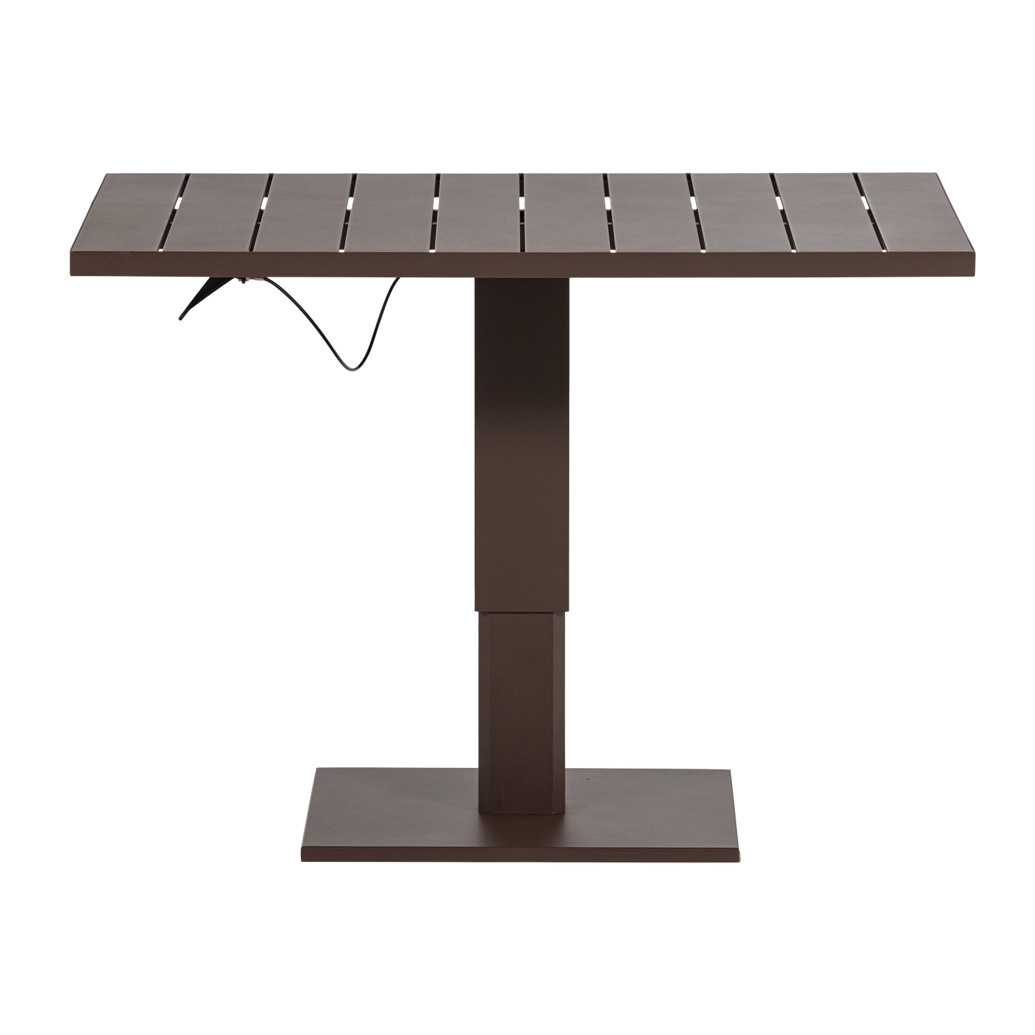 WOOOD tuintafel verstelbaar Tesso - Aluminium - Bruin - 68/45x100x80