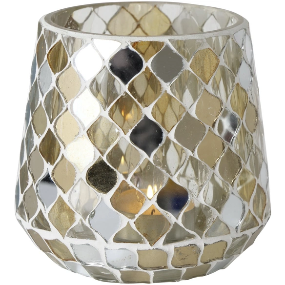 Windlicht, bunt, Glas