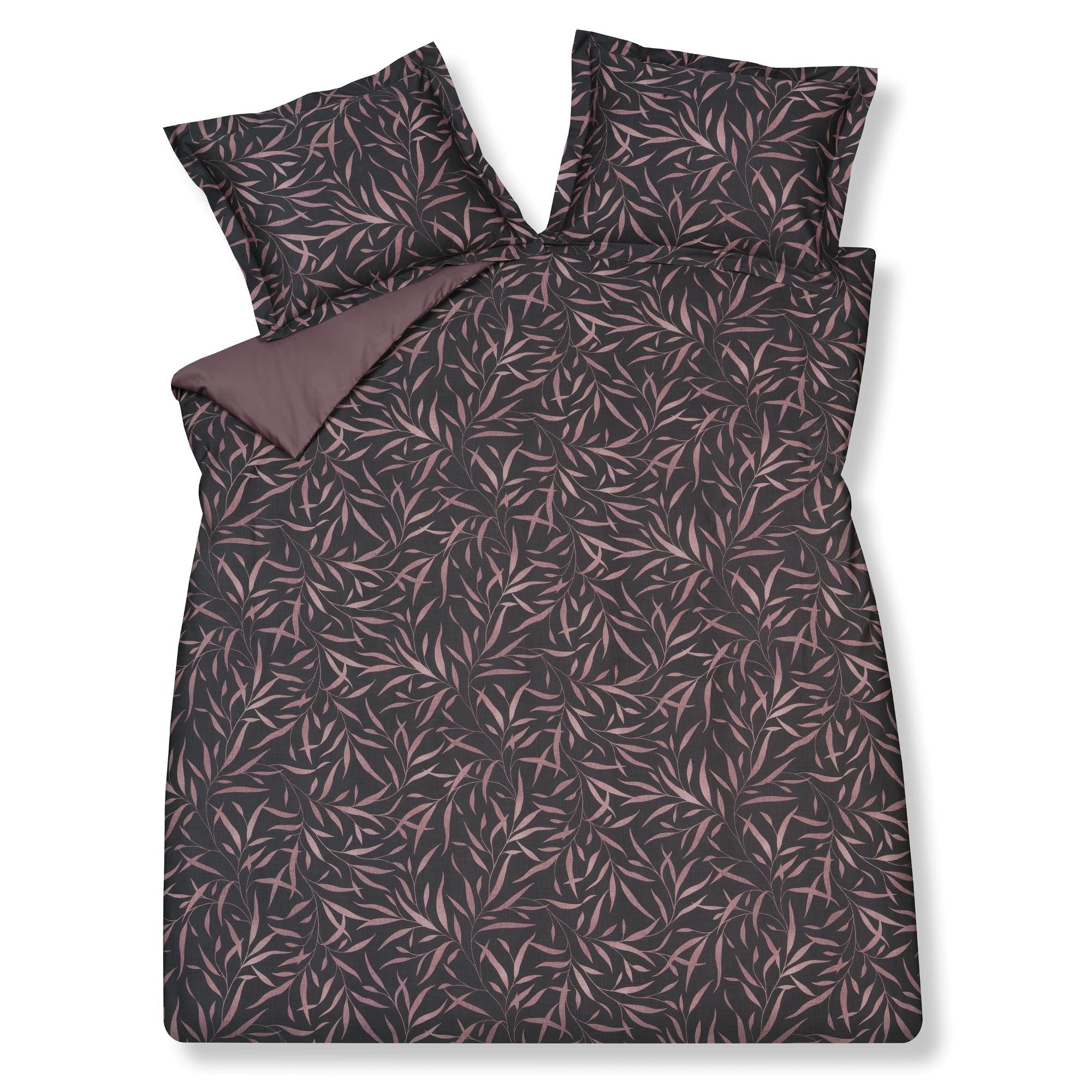 Moonlit Dekbedovertrek   200 x 200 220 cm   Zwart   Paars