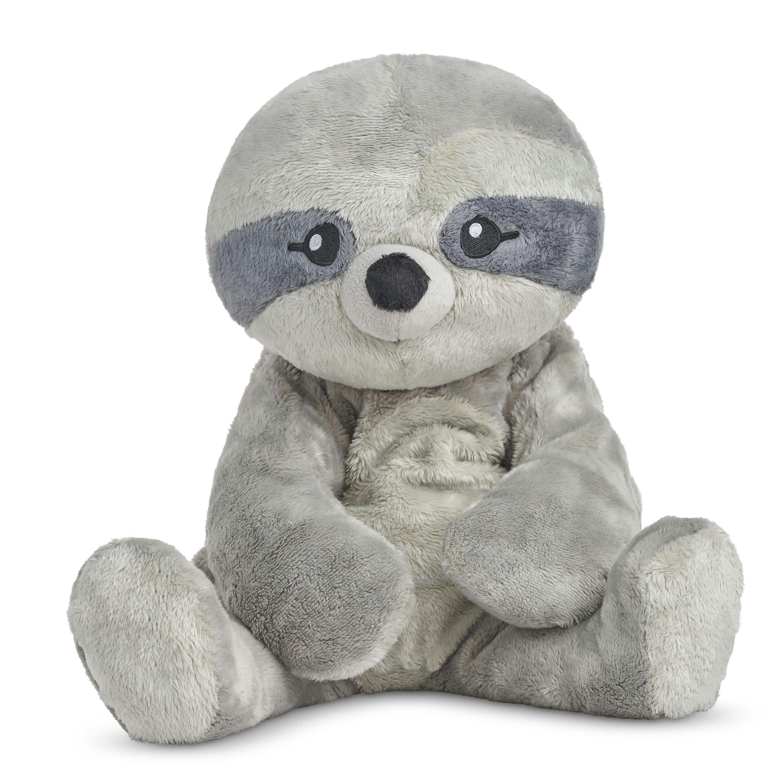 Hugimals Sam The Weighted Stuffed Sloth, Grey, Ages 2+