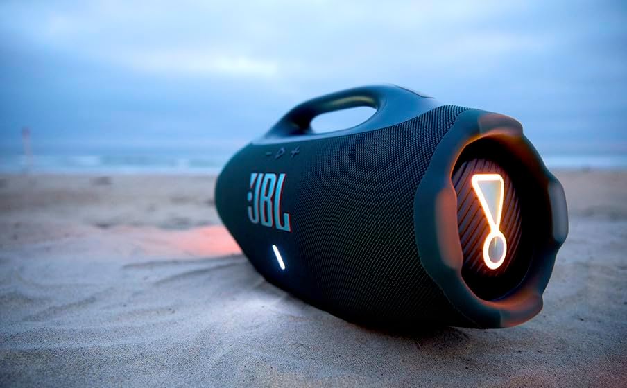 JBL Boombox 4 - Most Powerful Portable Waterproof Speaker with Massive Pro Sound  Up to 34 Hours of Playtime  & Multi-Speaker Connection by Auracast™ (Black)