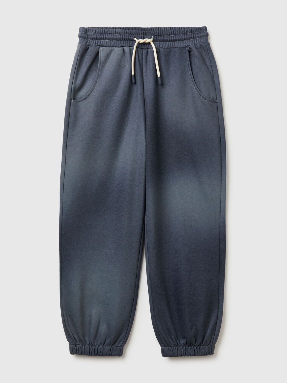 Joggers with shaded-effect print