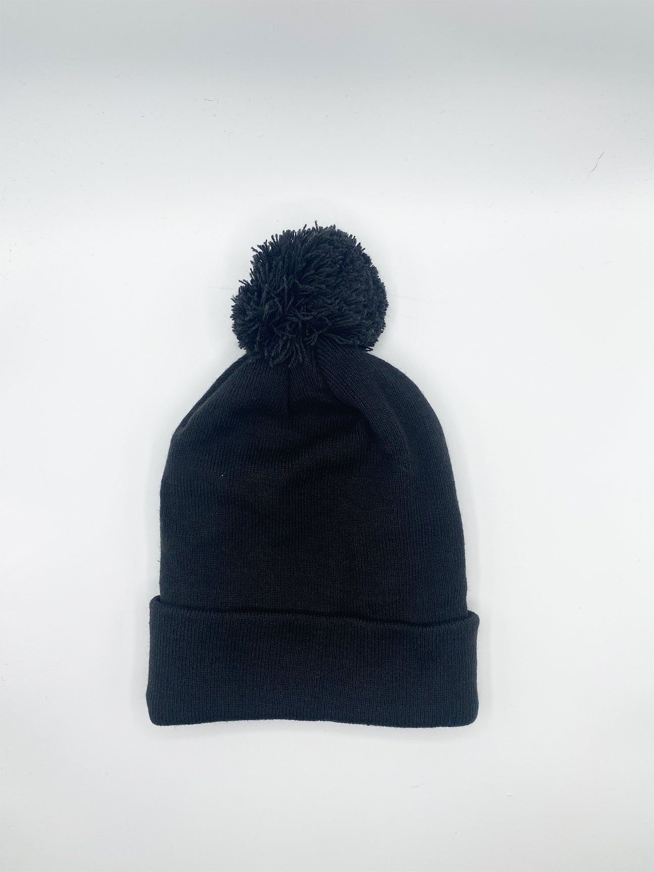 SVNX Knitted Pom Pom Beanie - Charcoal