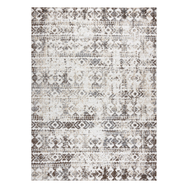 Dywan Strukturalny SOLE D3732 Aztecki, romby - płasko tkany 120x170 cm