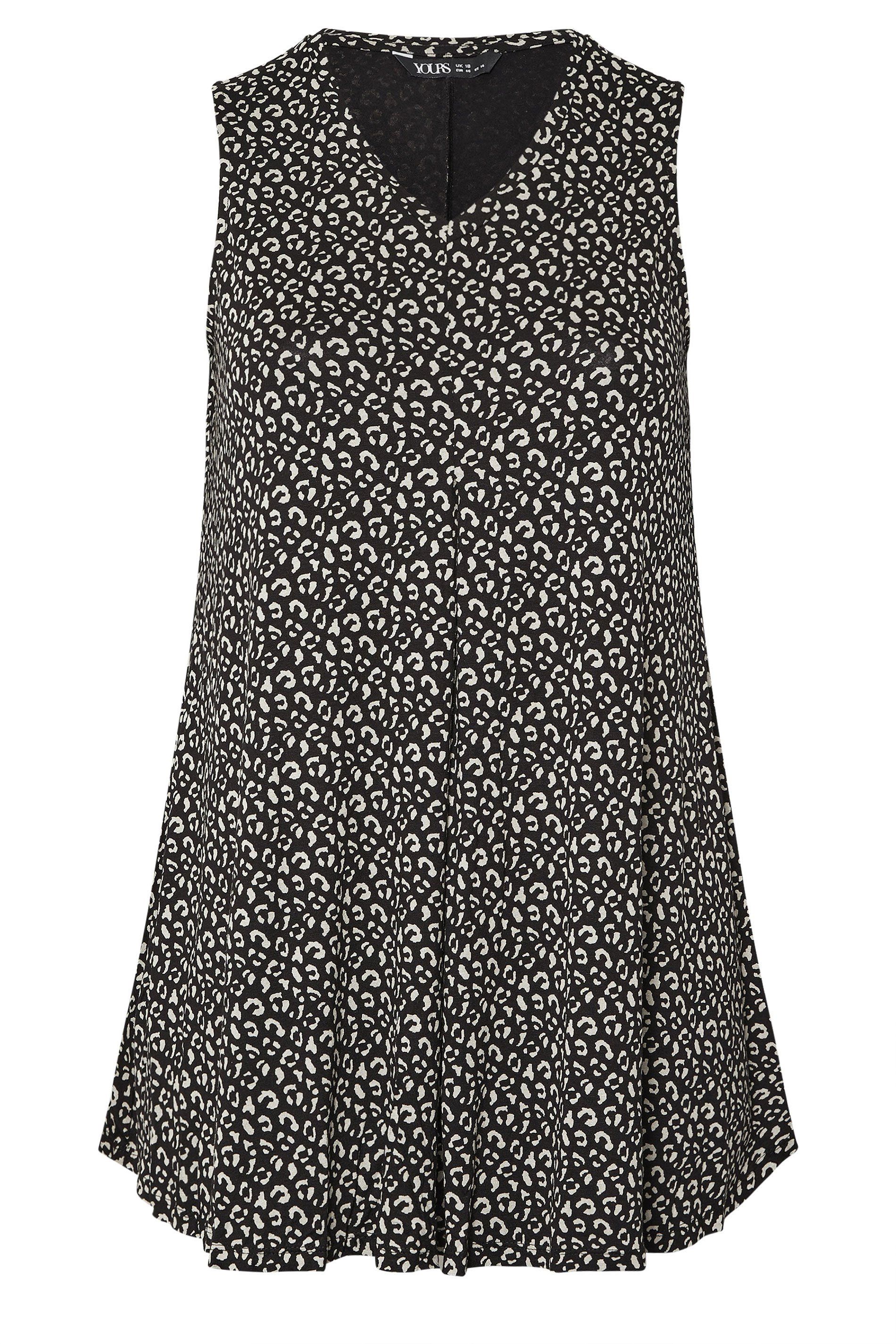 Yours Leopard Print Swing Vest Top