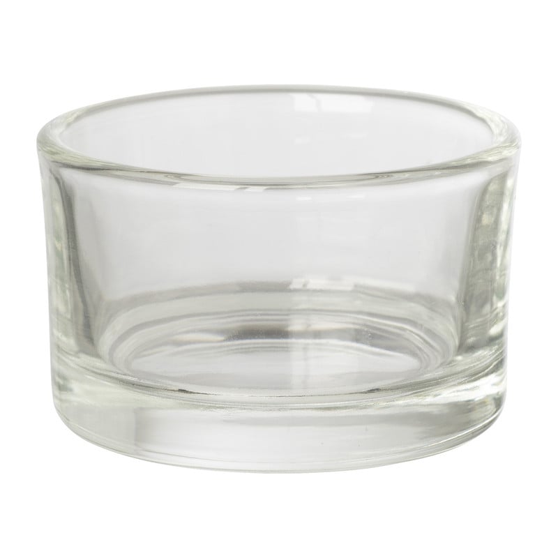 Theelichthouder helder - transparant - &Oslash;5x3.2 cm