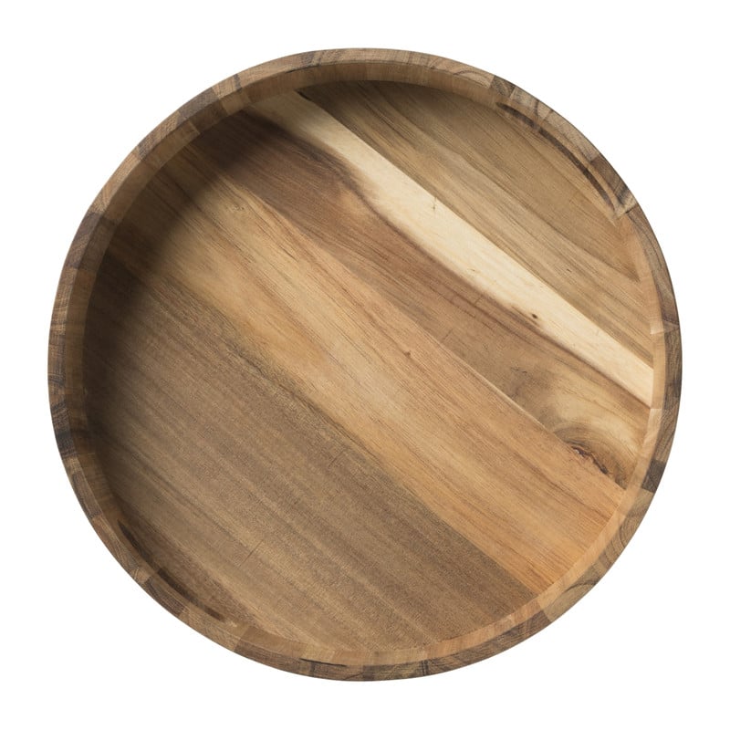 Dienblad acacia - naturel - &Oslash;30 cm