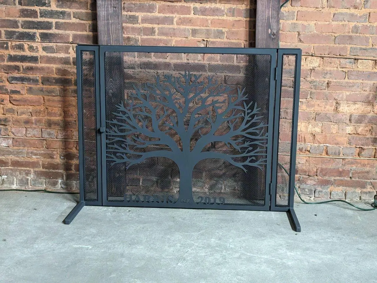 Custom Fireplace Screen