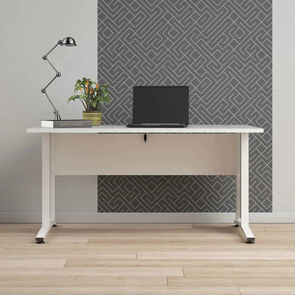 Bureau Wit - 150x80x75cm - Prima