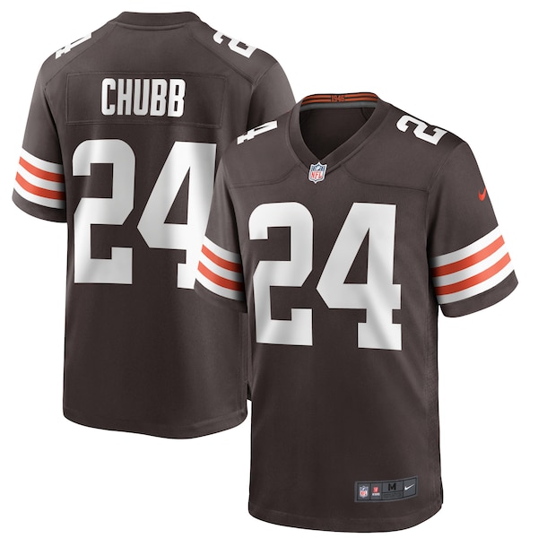 Nick Chubb Cleveland Browns Nike Game Player Jersey - Brown/White