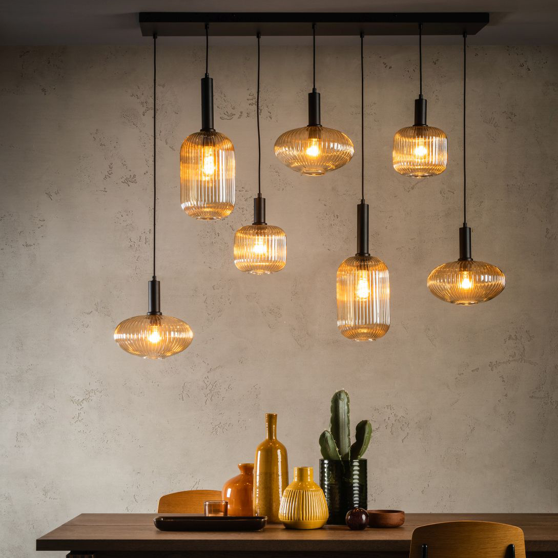 Lucide Maloto Hanglamp Mix - Amber