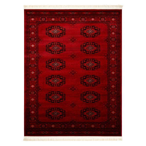 Dywan ORIENT 6871 bordo / czarny Ramka, klasyczny, ornament, z 150x230 cm