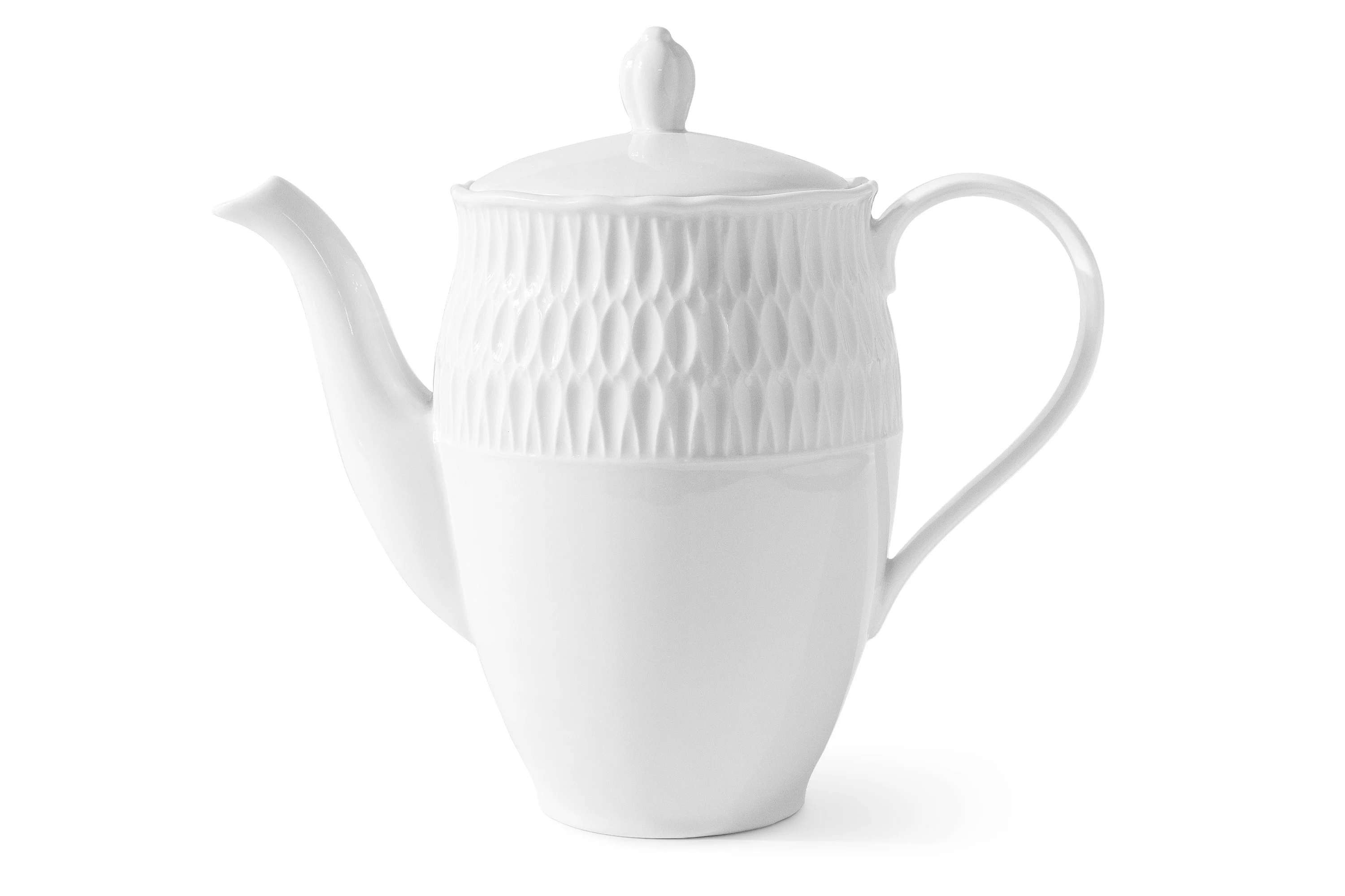 KONSIMO SOFIA BIAŁA Imbryk do kawy/herbaty z porcelany, 1,6 L