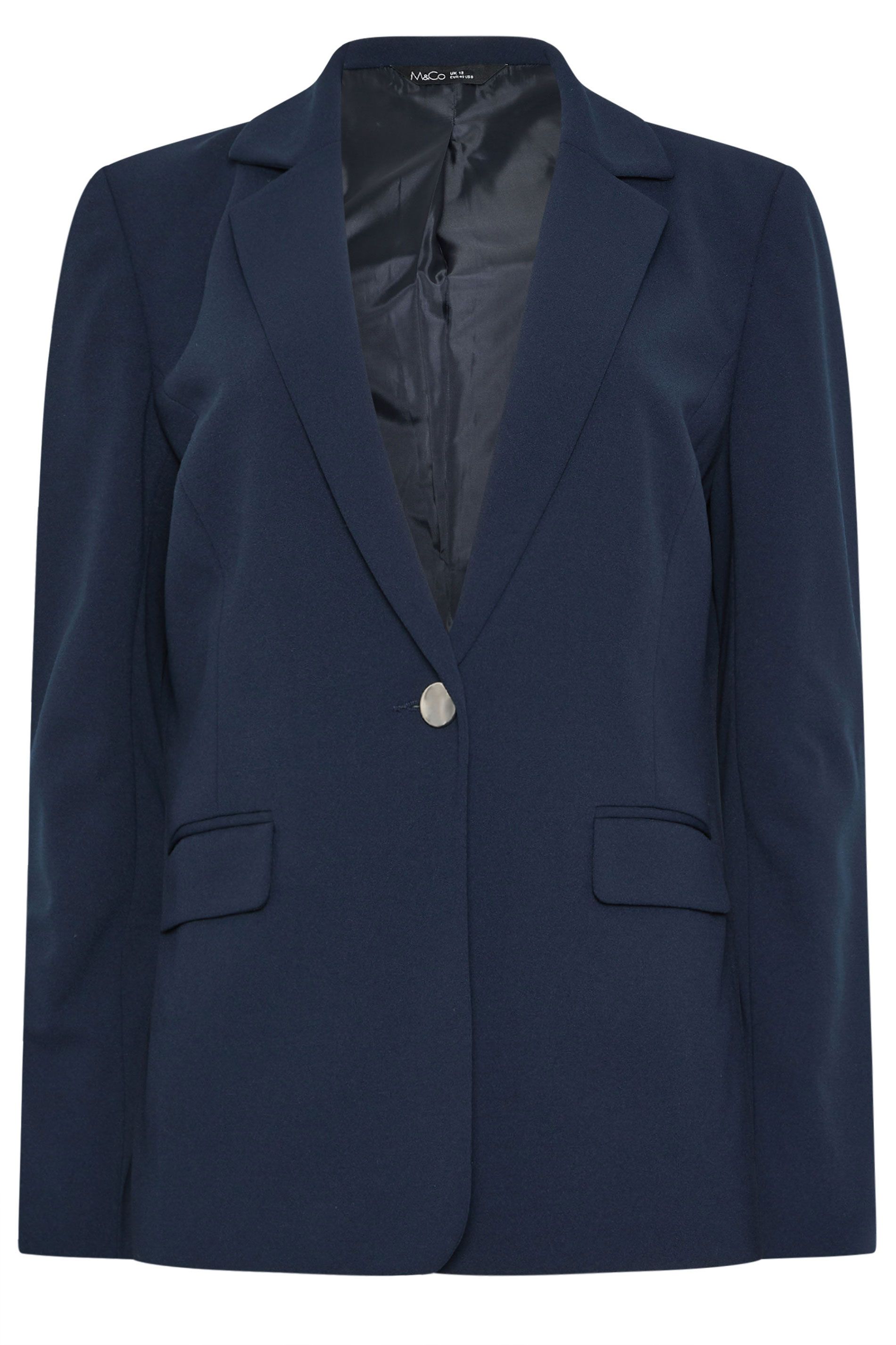 M&Co Button Front Tailored Blazer