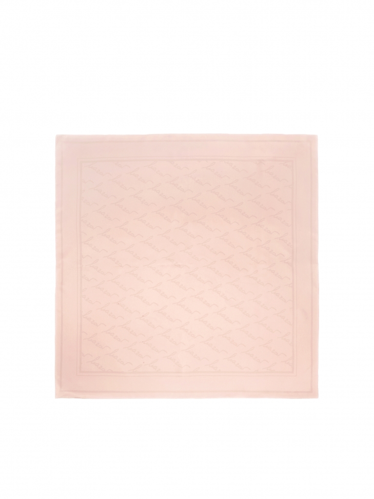 Elegant silk scarf in powder pink