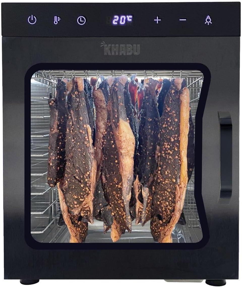 Large Stainless Steel Food Dehydrator  10 Trays   5 Hanging Rods, 2090°C