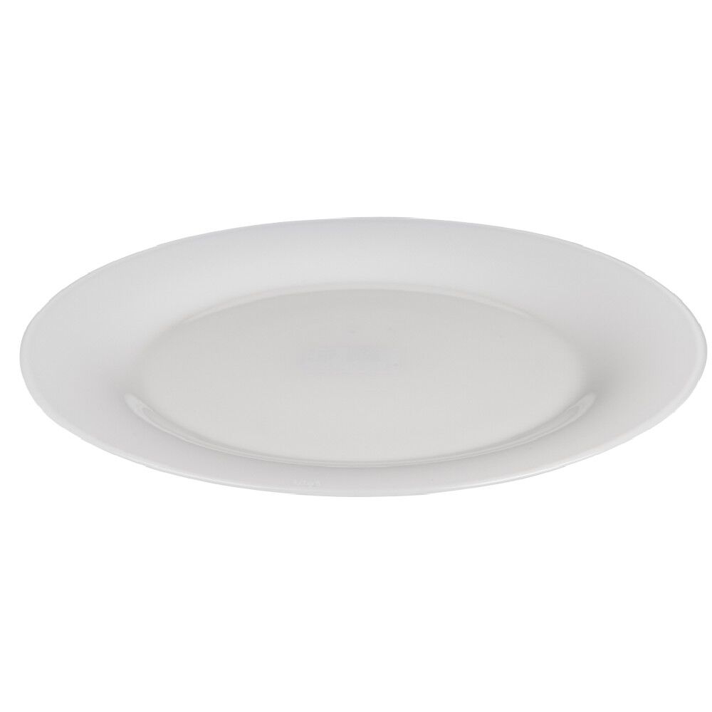 Assiette plate ronde verre Luminarc Zana blanche Ø26cm