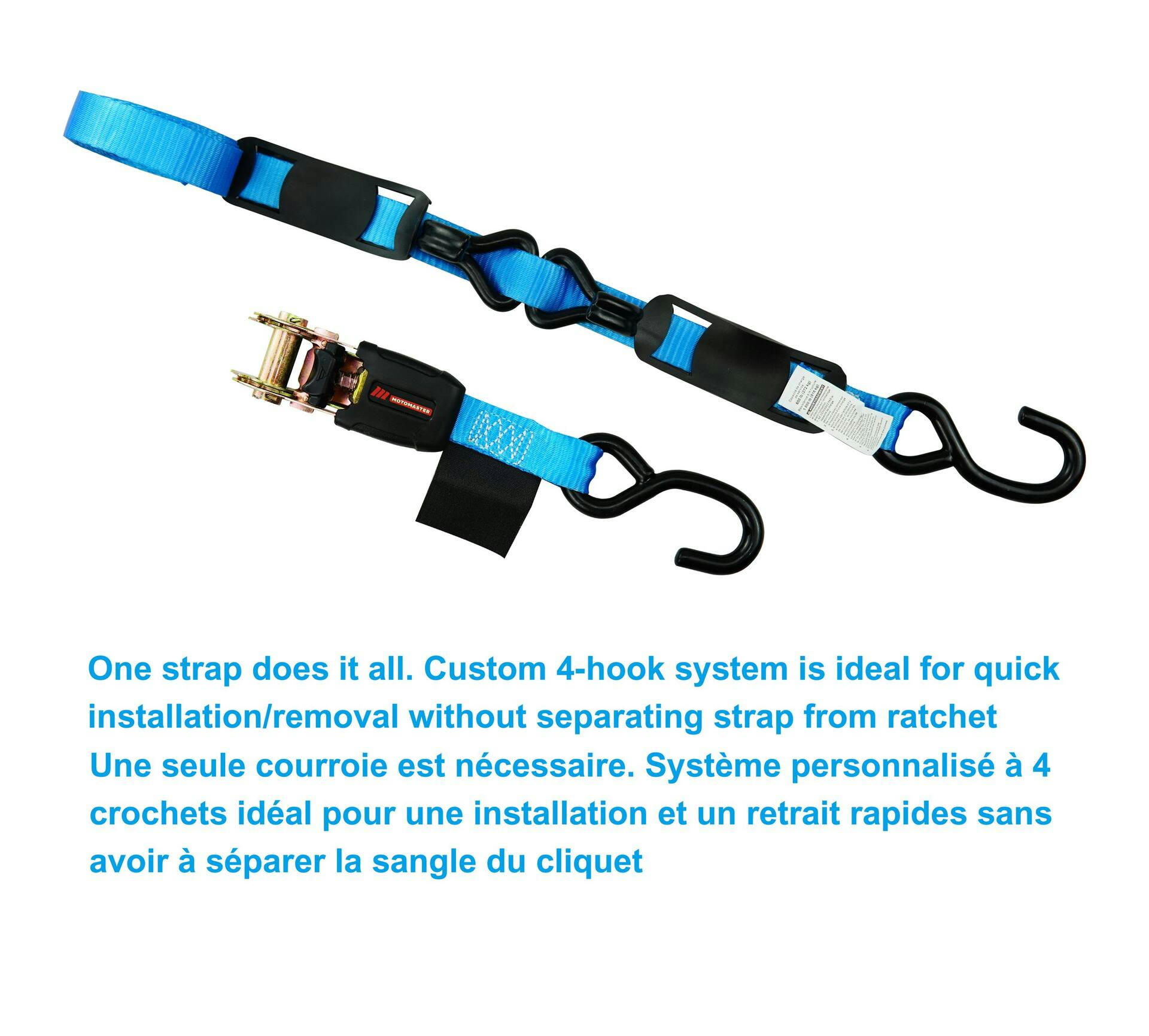 MotoMaster 1,800-lb Watercraft Ratchet Tie Down Strap, 1-in x 10-ft