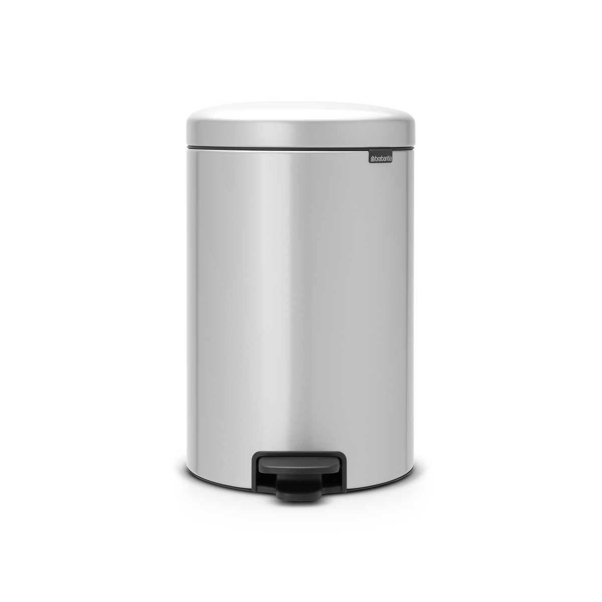 Brabantia NewIcon Pedaalemmer, 20 liter, kunststof binnenemmer - Metallic Grey