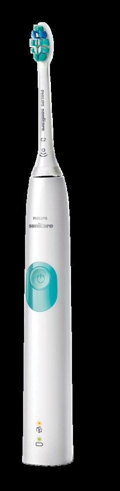 Philips Sonicare Protective Clean 4100 Rechargeable Electric Toothbrush For Plaque Control, White/Mint
