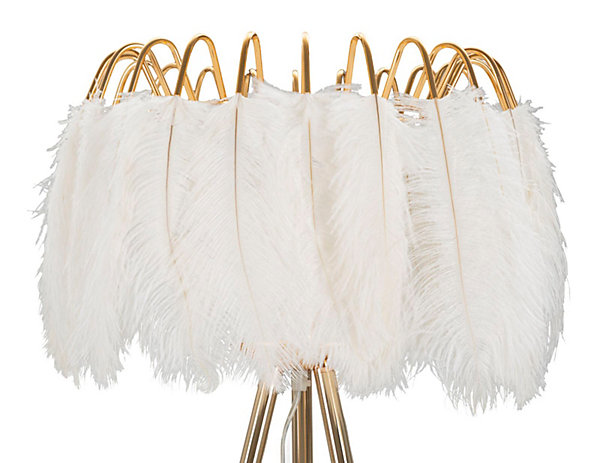 LAMPADAIRE SUR PIED PLUME CM d. 46X147