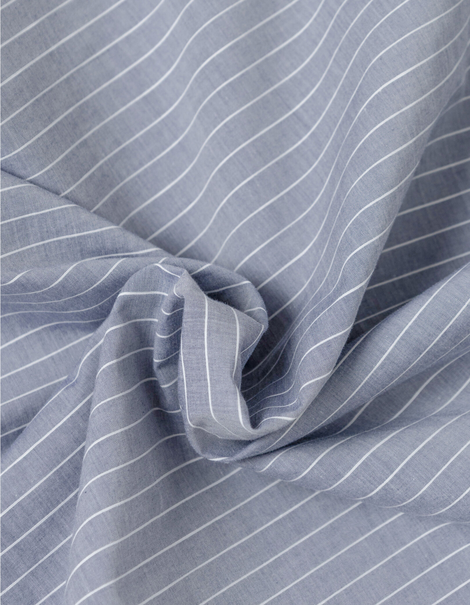 Chemise slim bleu grisé coton bio rayures tennis Homme