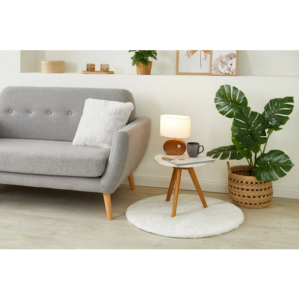 Teppich »Loano rund«, 120 cm, rund, weiß