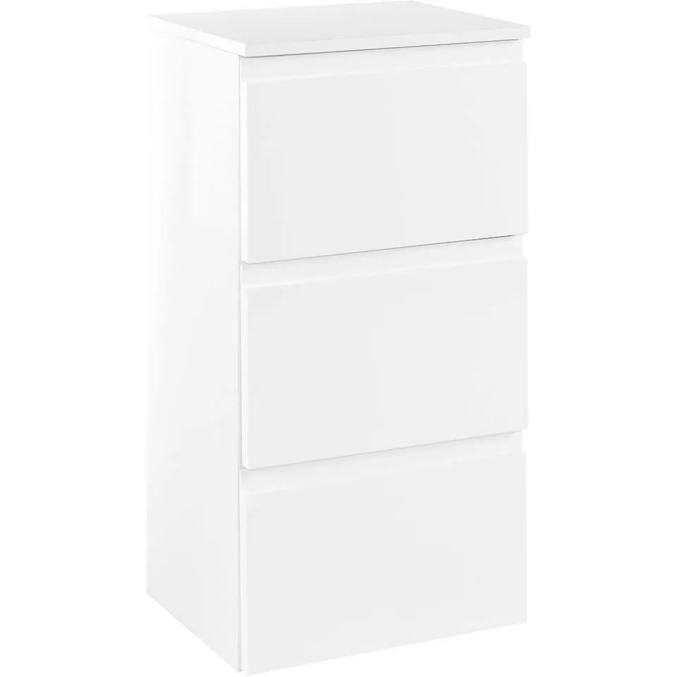 Ladekast Cardiff - 40 x 35 x 79 cm - Wit