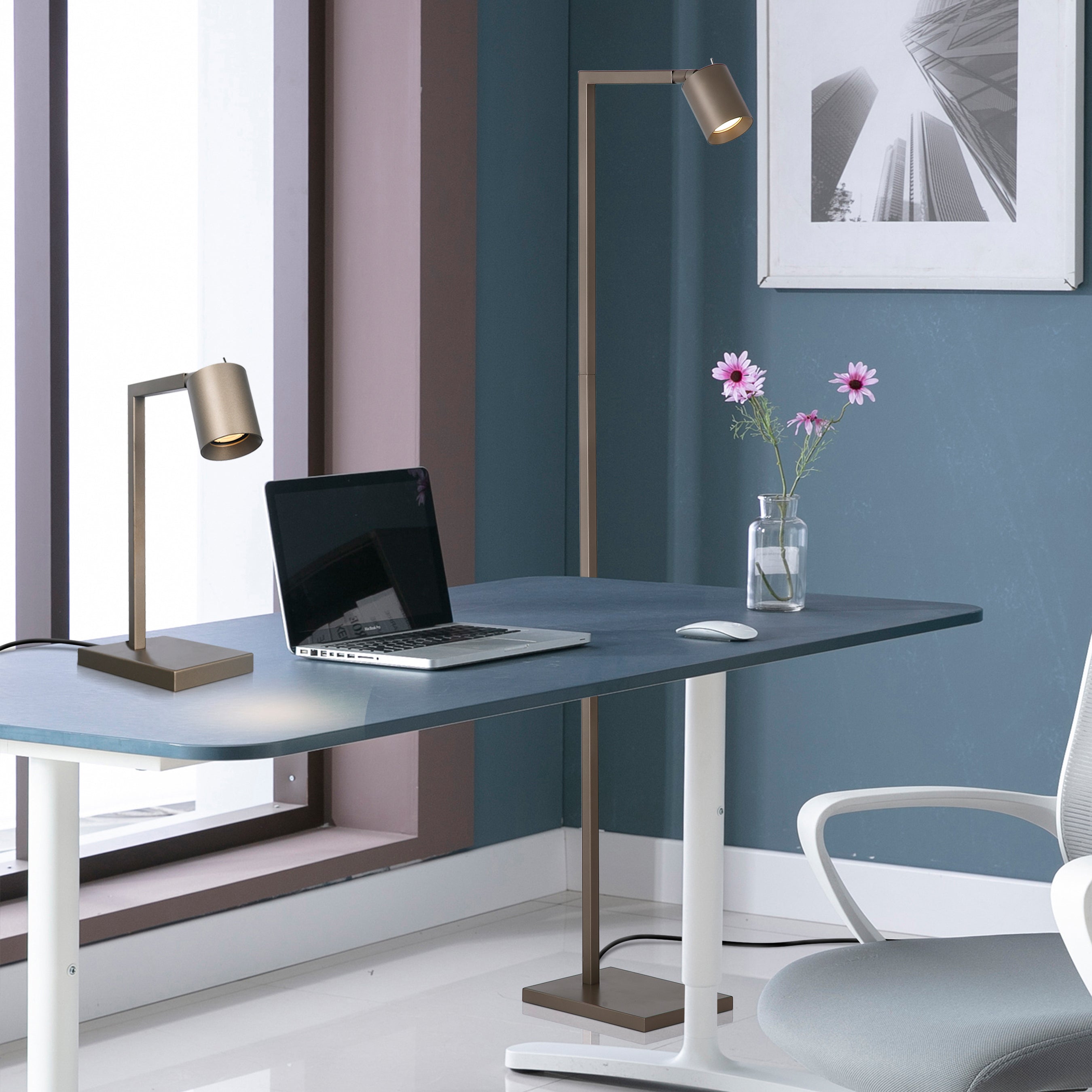 Searchlight Office Vloerlamp - Latte