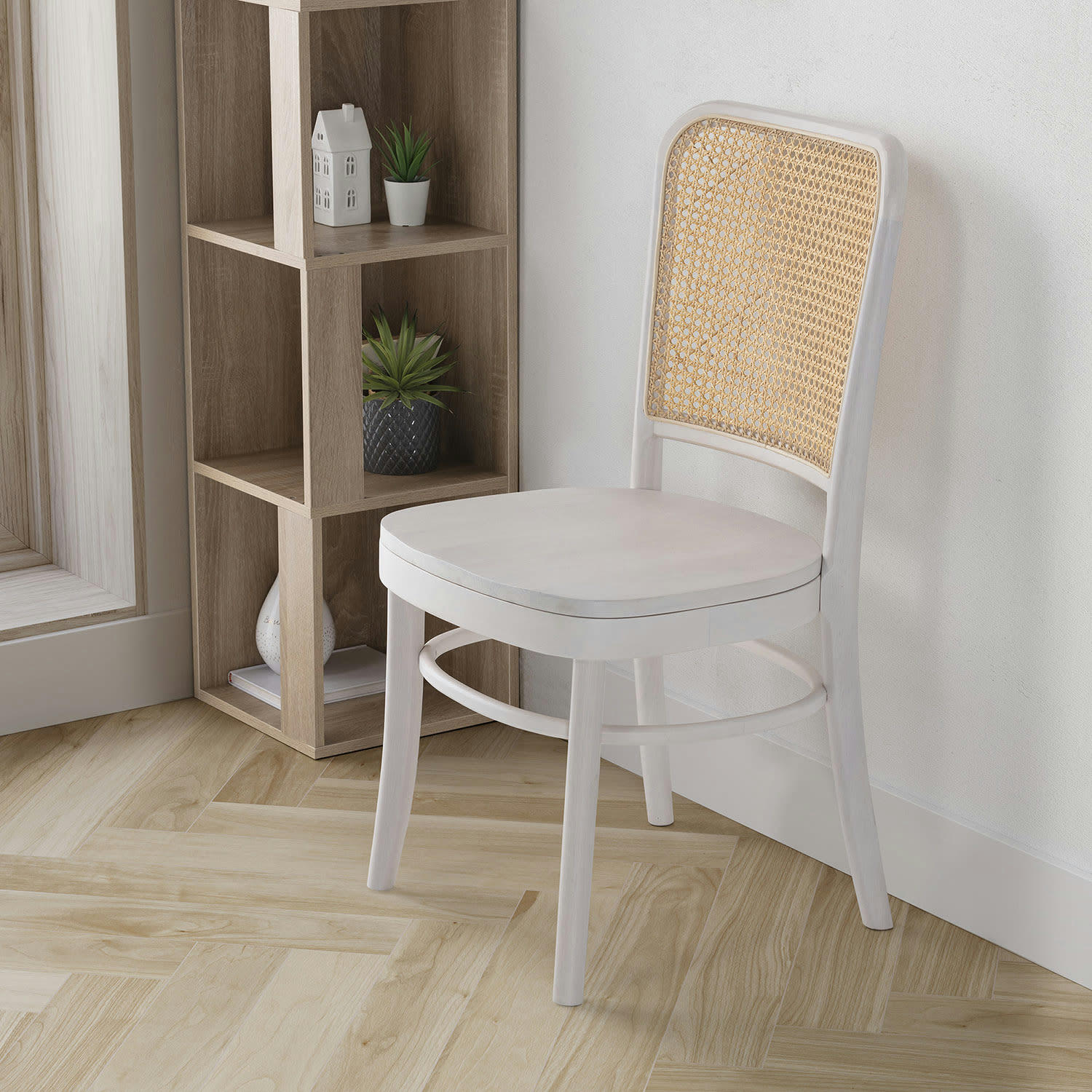 VESTA - Pack de 2 chaises couleur blanc