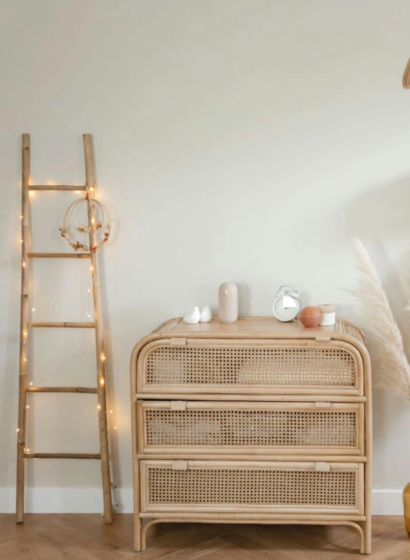 - Coffre rotin et cannage