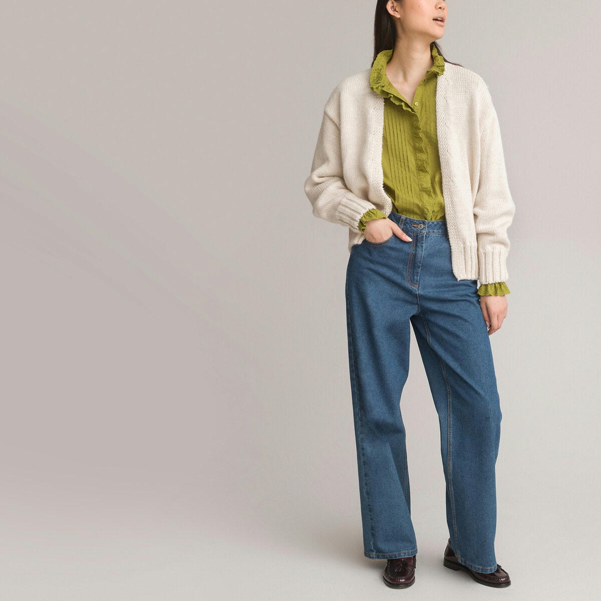 Chemise col victorien, manches longues