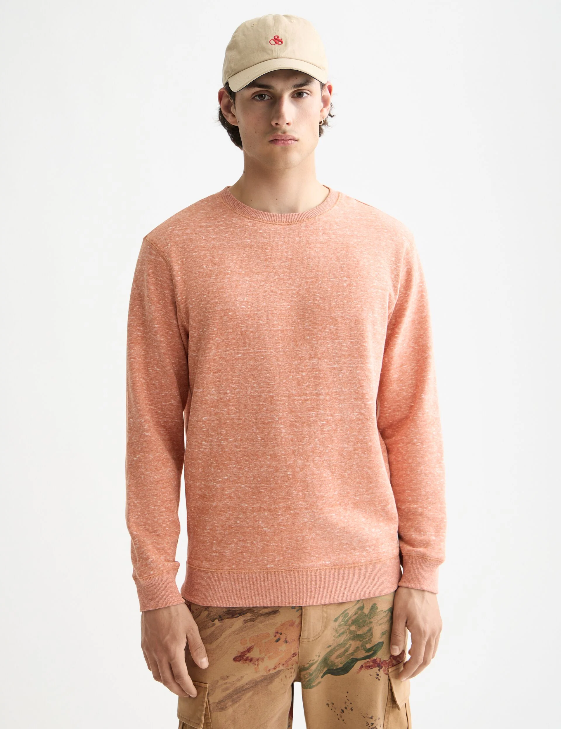 Melange Crew Neck Sweatshirt