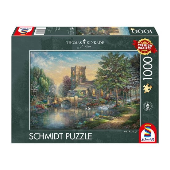 Schmidt Thomas Kinkade Willow Wood Chapel Jigsaw Puzzle 1000 Pieces